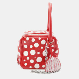Louis Vuitton Red and White Monogram Leather Yayoi Kusama Infinite Dots Cub Shoulder Bag 1137264