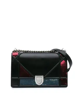 Christian Dior 2015 Medium Lambskin Sequin Diorama Flap crossbody bag 29885266