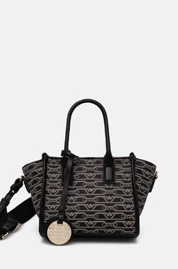Сумка шоппер женская Emporio Armani с фирменным принтом, черный 9byh-tod0uk_99x | nero
