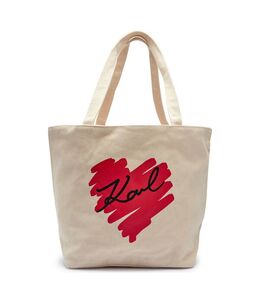 Сумка-шоппер женская Karl Lagerfeld двухсторонняя с рисунком, экрю kl251w00011552600os | écru