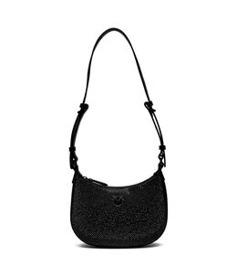 Сумка-хобо женская Pinko кожаная со стразами, черный pi245w000049c1600os | nero