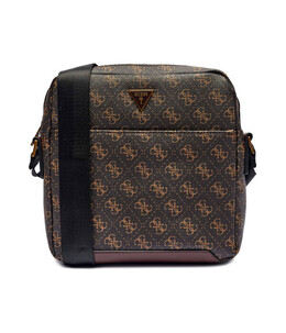 Сумка мужская Guess через плечо с монограммой логотипа, коричневый gu245m000031q9100os | marrone