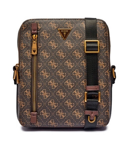 Сумка мужская Guess через плечо с монограммой логотипа, коричневый gu245m000028q9100os | marrone