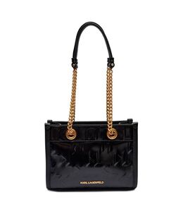 Сумка женская Karl Lagerfeld с цепочками лакированная, черный kl251w00005108700os | nero