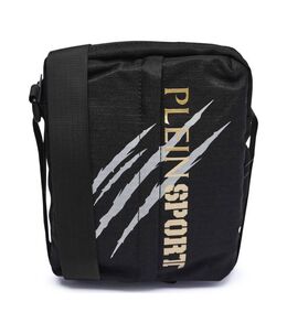 Сумка мужская Plein Sport через плечо с принтом, черный ps245m00004603400os | nero