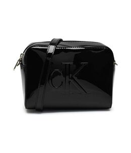 Сумка-мессенджер женская Calvin Klein лакированная, черный cj251w000014a8100os | nero