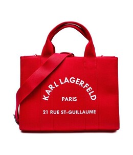 Сумка-тоут женская Karl Lagerfeld с логотипом, красный kl251w000111c6200os | rosso