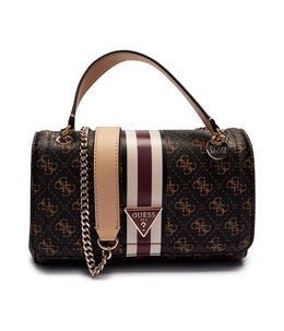 Сумка-трансформер женская Guess на цепочке, коричневый gu245w000243d4500os | marrone