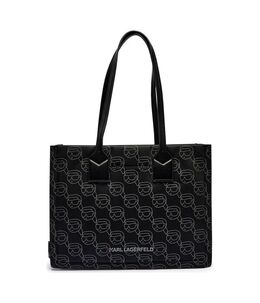 Сумка-шоппер женская Karl Lagerfeld с принтом, черный kl251w000045c5400os | nero