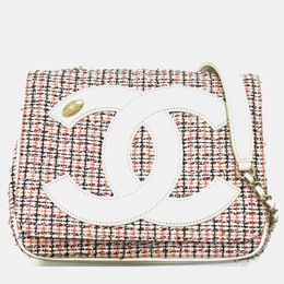 Chanel Multicolor Tweed CC Mania Flap Bag 1137354