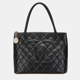 Chanel Black Caviar Medallion Tote Bag 1137776