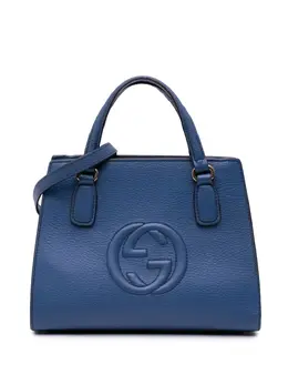 Gucci 2016-2024 Medium Dollar Calf Soho Top Handle Convertible Tote satchel 29893733