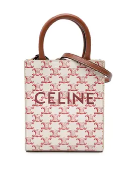 Celine 2021 Mini Triomphe Coated Canvas Vertical Cabas satchel 29913968