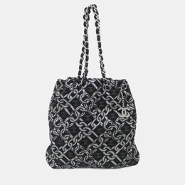 Chanel Black Canvas Shoulder Bag 1137247