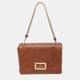 Valentino Brown Leather Shoulder Bag 1139117