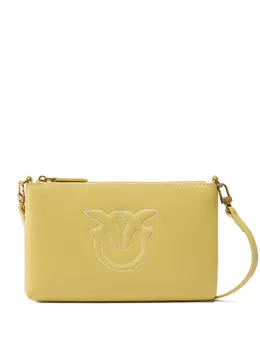 Pinko logo-embossed clutch bag 27216572