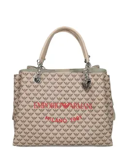 Emporio Armani monogram-pattern tote bag 29805442