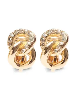 Christian Dior 1990-2015 rhinestone-embellished earrings 29881821