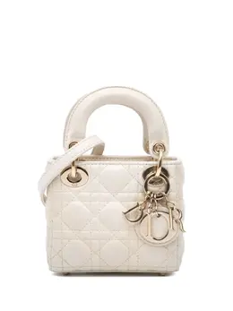 Christian Dior 2021 Micro Lambskin Cannage Lady Dior satchel 29925628