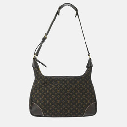 Louis Vuitton Brown Monogram Mini Lin Canvas Boulogne Shoulder Bag 1138582