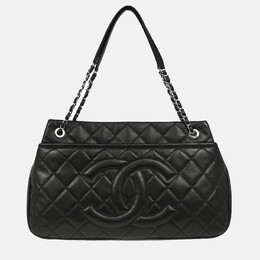 Chanel Black Caviar Leather Timeless Soft Chain Tote Bag 1138609