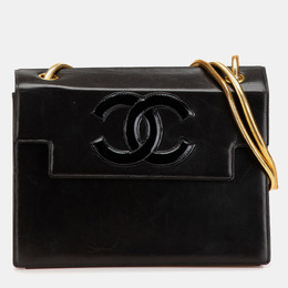 Chanel Black CC Patent Snake Chain Flap Bag 1139148
