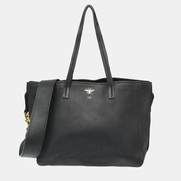 Christian Dior Black Leather Tote Bag 1139600