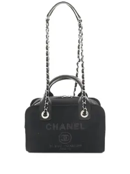 Chanel 2021 Deauville Bowling shoulder bag 29847376