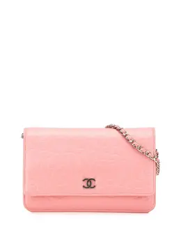 Chanel 2012 Embossed Lambskin Camellia Wallet On Chain crossbody bag 29944182