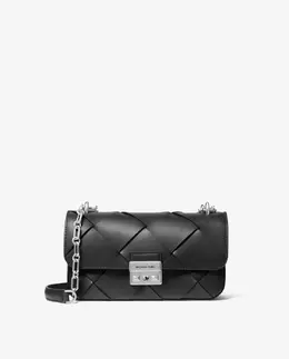 Женская кожаная сумка через плечо Tribeca Michael Kors, черный 197853459991 | negro