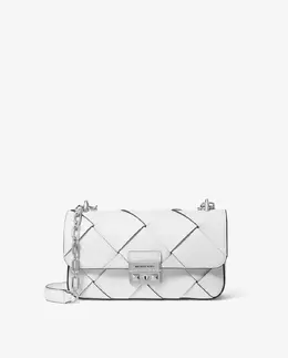 Женская кожаная сумка через плечо Tribeca Michael Kors, белый 197853459991 | blanco