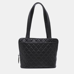Chanel Black Quilted Caviar Shoulder Bag 1139527