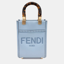 Fendi Blue Leather Sunshine Mini Crossbody Bag 1140238