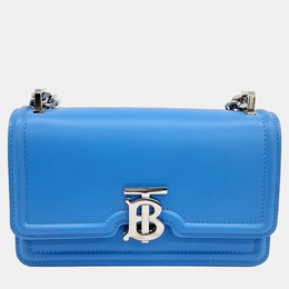 Burberry Blue Leather TB mini chain shoulder bag 1140240