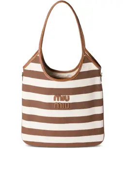 Miu Miu Ivy striped tote bag 29568429