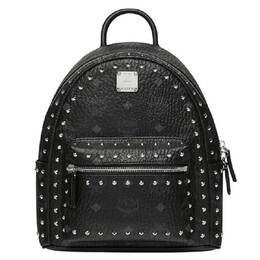 MCM Black Mini Visetos Stark Backpack mmk8ave62bk
