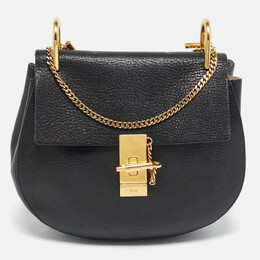 Chloe Black Leather Medium Drew Shoulder Bag 1135207