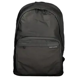 Tommy Hilfiger Black Polyester Men Backpack to-36357