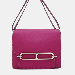 Hermes Rose Purple Evercolor Roulis 23 Shoulder Bag 1140530