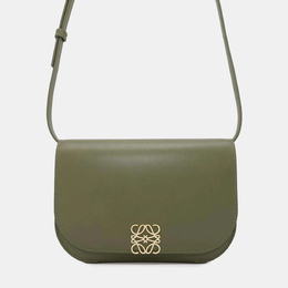 Loewe Green Leather Goya Accordion Shoulder Bag 1140558