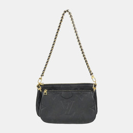 Louis Vuitton Black Monogram Empreinte Leather Multi Pochette Accessoires Shoulder Bag 1141127