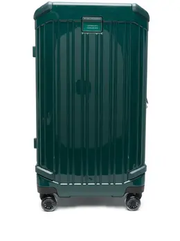 PIQUADRO HS4 - Emerald Green Hardside Suitcase with All-Around Zip Fastening, Telescopic Handle & Four Wheels