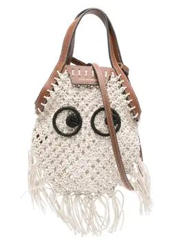 Сумка-тоут с декором Eyes Anya Hindmarch, нейтральный 29839716 | нейтральные цвета