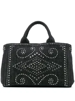 Prada 2010-2024 Denim Canapa Bijoux satchel 29954224