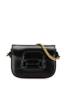 Gucci 2000-2015 Mini Leather Horsebit 1955 Web satchel 29955261