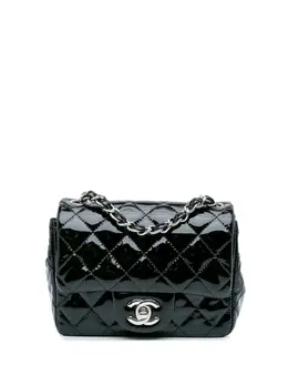 Chanel 2014-2015 Mini Square Classic Patent Single Flap crossbody bag 29955729