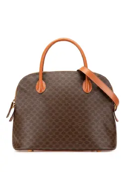 Celine 1995 Macadam Coated Canvas Dome satchel 29960092