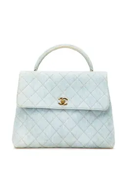 Chanel 1996-1997 Denim Kelly Top Handle Bag handbag 29985984