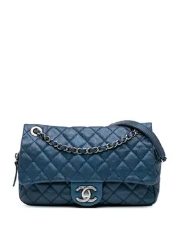 Chanel 2012 Jumbo Iridescent Quilted Caviar Easy Flap shoulder bag 30022525