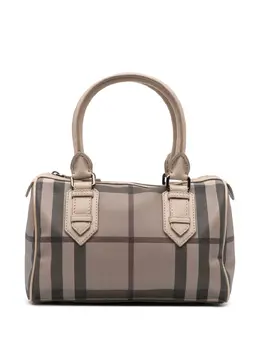 Burberry 2000-2017 Smoke Check Coated Canvas Chester boston bag 30022546